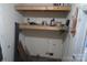 Storage area with shelving, ideal for organizing tools and equipment at 4814 Chapel Grove Rd, Gastonia, NC 28052