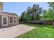 Well maintained backyard with lawn, patio and privacy fence at 6153 Kilchurn Dr, Fort Mill, SC 29707