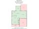 Floor plan depicting the layout of the kitchen, living room, and bedrooms at 6153 Kilchurn Dr, Fort Mill, SC 29707