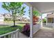 Scenic porch view showcasing a manicured lawn, colorful landscaping, and a peaceful residential neighborhood at 6153 Kilchurn Dr, Fort Mill, SC 29707