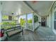 Charming front porch with bench seating at 637 Williamson Rd # 309, Mooresville, NC 28117