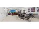 Entertain in this finished basement with a huge screen, table, games, and plush seating at 6702 Carradale Way, Charlotte, NC 28278