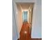 Hallway with hardwood floors leading to other rooms at 904 3Rd Street Ne Pl, Conover, NC 28613