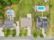 Aerial view of the property showcasing a well-maintained home, pool, and landscaping at 9303 Raven Top Dr, Mint Hill, NC 28227