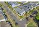 Aerial view of the property showcasing the layout, landscaping, and neighborhood at 9803 Tree Canopy Rd, Charlotte, NC 28277