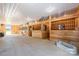 Spacious horse stall with wood paneling, metal bars, and plenty of room for comfort and safety at 1065 Hunter Bridge Rd, Stony Point, NC 28678