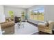 Bright living room featuring large windows, hardwood flooring and comfortable furnishings at 11228 Island View Ln, Lancaster, SC 29720
