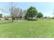 Large, well-maintained backyard surrounded by mature trees providing a peaceful and private setting at 115 Players Park Cir, Statesville, NC 28677
