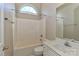 Bright bathroom featuring a large bathtub, white vanity, and lots of natural light at 115 Players Park Cir, Statesville, NC 28677