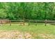 Grassy backyard area surrounded by wooden fencing and green trees at 13015 Rothe House Rd, Charlotte, NC 28273