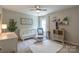 Calming Bedroom with soft colors, comfortable seating, and thoughtful details at 13015 Rothe House Rd, Charlotte, NC 28273