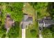 An aerial of a home with a back deck at 13324 Kintyre Ct, Matthews, NC 28105
