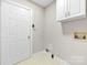 Spacious laundry room features storage cabinets at 13324 Kintyre Ct, Matthews, NC 28105