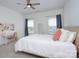 Bedroom with windows, desk with decor, and a full size bed at 1528 Half Pint Loop, Fort Mill, SC 29708