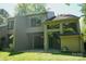 A backyard view featuring large sliding doors allowing natural light to fill the home at 194 Riverview Ter, Clover, SC 29710