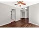 Living room featuring hardwood floors and stairs to the upper floor at 194 Riverview Ter, Clover, SC 29710