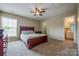 Bedroom includes a window for natural light and a doorway to the bathroom at 269 Tradition Way, Rock Hill, SC 29732
