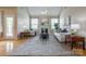 Comfortable living room with a fireplace, vaulted ceiling, and neutral decor at 269 Tradition Way, Rock Hill, SC 29732