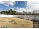 Spacious backyard with a well-maintained fence and potential for outdoor activities at 3100 Cheyney Park Dr, Charlotte, NC 28269