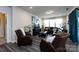 Relaxing living room setup with plush seating and tasteful decorations with plenty of natural light at 3100 Cheyney Park Dr, Charlotte, NC 28269