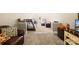 Multi-level bedroom with bunk beds, a lounge area, and carpet flooring at 401 Yorkfield Dr, Shelby, NC 28150
