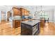 Spacious kitchen featuring wooden cabinetry, granite countertops, and stainless steel appliances at 401 Yorkfield Dr, Shelby, NC 28150