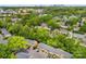 Aerial view of a townhouse complex surrounded by lush greenery at 4605 Hedgemore Dr # I, Charlotte, NC 28209