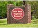 Neighborhood entrance sign: Derita Woods, Tanglewood Community at 4623 Monmouth Dr, Charlotte, NC 28269