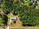 Expansive aerial view of home on lot with wooded surroundings offering privacy and seclusion at 5303 Rogers Rd, Monroe, NC 28110