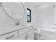Clean and bright full bathroom with modern fixtures, white vanity, and shower-tub combination at 714 Falling Oak Aly # 18, Huntersville, NC 28078