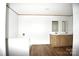Bathroom featuring double vanity, tub, walk-in shower, with wood-look flooring at 828 Long Bow Rd, Salisbury, NC 28144
