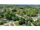 Overhead aerial view of the neighborhood and tree lined streets at 8705 Carroll St, Hickory, NC 28601