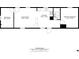 Layout of the home showing locations of the kitchen, bathroom, bedrooms, and living room at 8705 Carroll St, Hickory, NC 28601