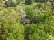 Aerial view of a charming home surrounded by lush trees at 1 Horace Grigg Cir, Shelby, NC 28152