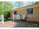 Brick home with a covered back porch and wooden floor at 1 Horace Grigg Cir, Shelby, NC 28152