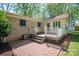 Cozy patio and porch combo to the back of the home with lawn at 1 Horace Grigg Cir, Shelby, NC 28152