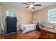 Cozy bedroom with a ceiling fan and hardwood floors at 1 Horace Grigg Cir, Shelby, NC 28152