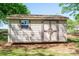Exterior view of the outdoor storage shed, providing additional storage space on the property at 1 Horace Grigg Cir, Shelby, NC 28152