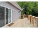Spacious back deck ideal for outdoor relaxation and entertaining with trees in view at 113 Mcgill Nw Ave, Concord, NC 28025