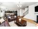 Spacious open floor plan with a living room and kitchen area at 1176 Shiloh Bend Trl, Fort Mill, SC 29715