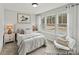 Cozy bedroom features three windows, soft carpet and neutral tones for a relaxing atmosphere at 1198 Links Crossing Dr # 162P, Monroe, NC 28112