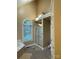 Clean bathroom featuring a walk-in shower, soaking tub, and a window for natural light at 121 General Pemberton St, Stanley, NC 28164
