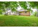 Lush backyard featuring a well-maintained lawn and mature trees at 1222 Glenarden Dr, Rock Hill, SC 29730