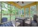Cozy screened porch with dining set, perfect for outdoor gatherings and relaxation at 1222 Glenarden Dr, Rock Hill, SC 29730