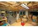 Unfinished basement offering ample storage and customization possibilities at 12435 Mallard Dr, Charlotte, NC 28269