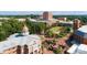Aerial view of a beautiful university campus with brick buildings and green spaces at 12435 Mallard Dr, Charlotte, NC 28269