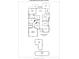 Detailed floor plan showcasing the layout of the home with room dimensions and features at 12435 Mallard Dr, Charlotte, NC 28269