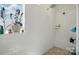 Clean shower with subway tile, small bench, rainfall shower head, and natural light from window at 12512 Journeys End Trl, Huntersville, NC 28078