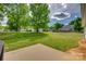 Large, grassy backyard framed with trees and sky at 1252 Spring View Ct, Rock Hill, SC 29732