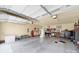 A very spacious two car garage interior with plenty of room for workspace and storage at 1981 Line Rd, Lancaster, SC 29720